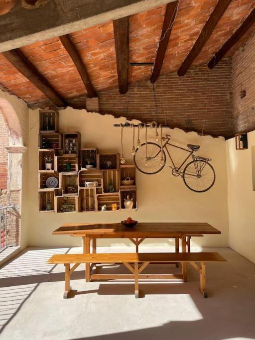 Habitacion Roca Foradada En Casa Cami De Les Aiguees Monistrol De Montserrat Eksteriør billede